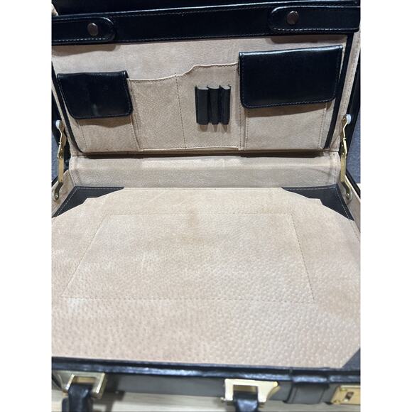 Vintage Black Combination Lock Hardshell Briefcase - Picture 7 of 16